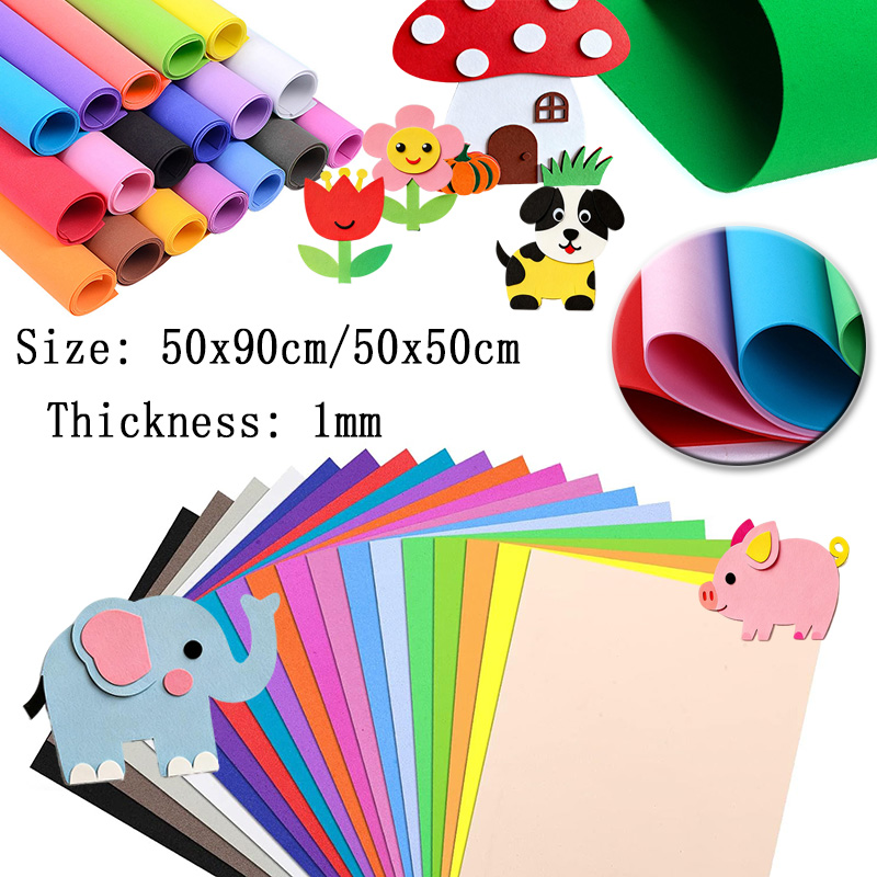 Eva Foam Sheet - 3/5/18pcs 1mm Thin Colorful EVA Foam
