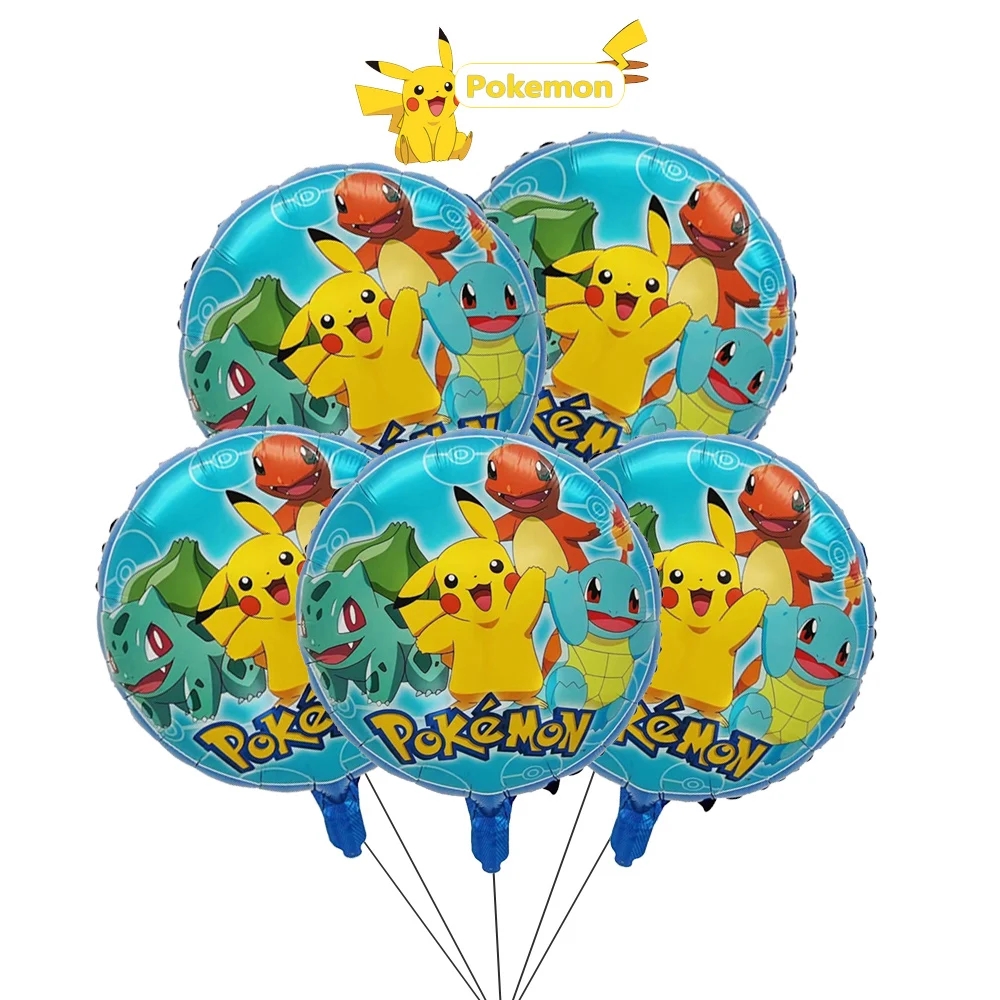 Pokeball Cosplay Prop - 5pcs Pokemoned Cute Aluminum Foil Balloon