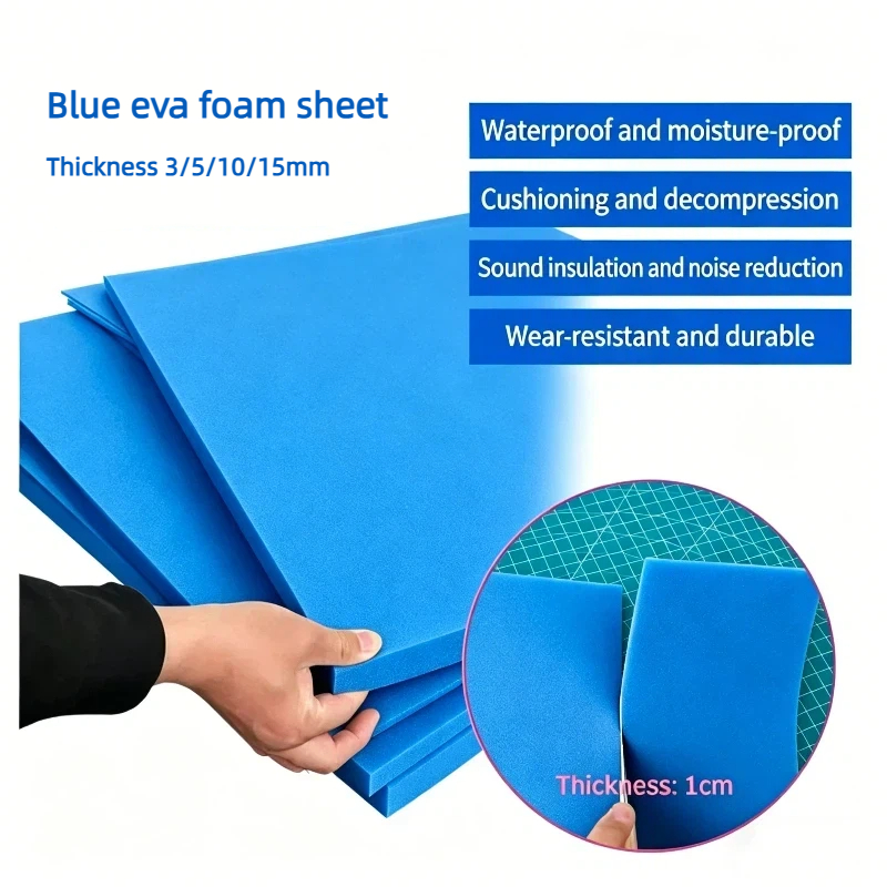 Craft Foam Roll - 1pc Thickness 3/5/10/15mm Blue EVA Foam