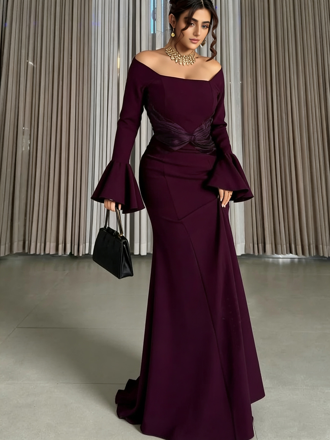 Briar Cosplay Prop - Women's Off Shoulder Mermaid Evening Dress