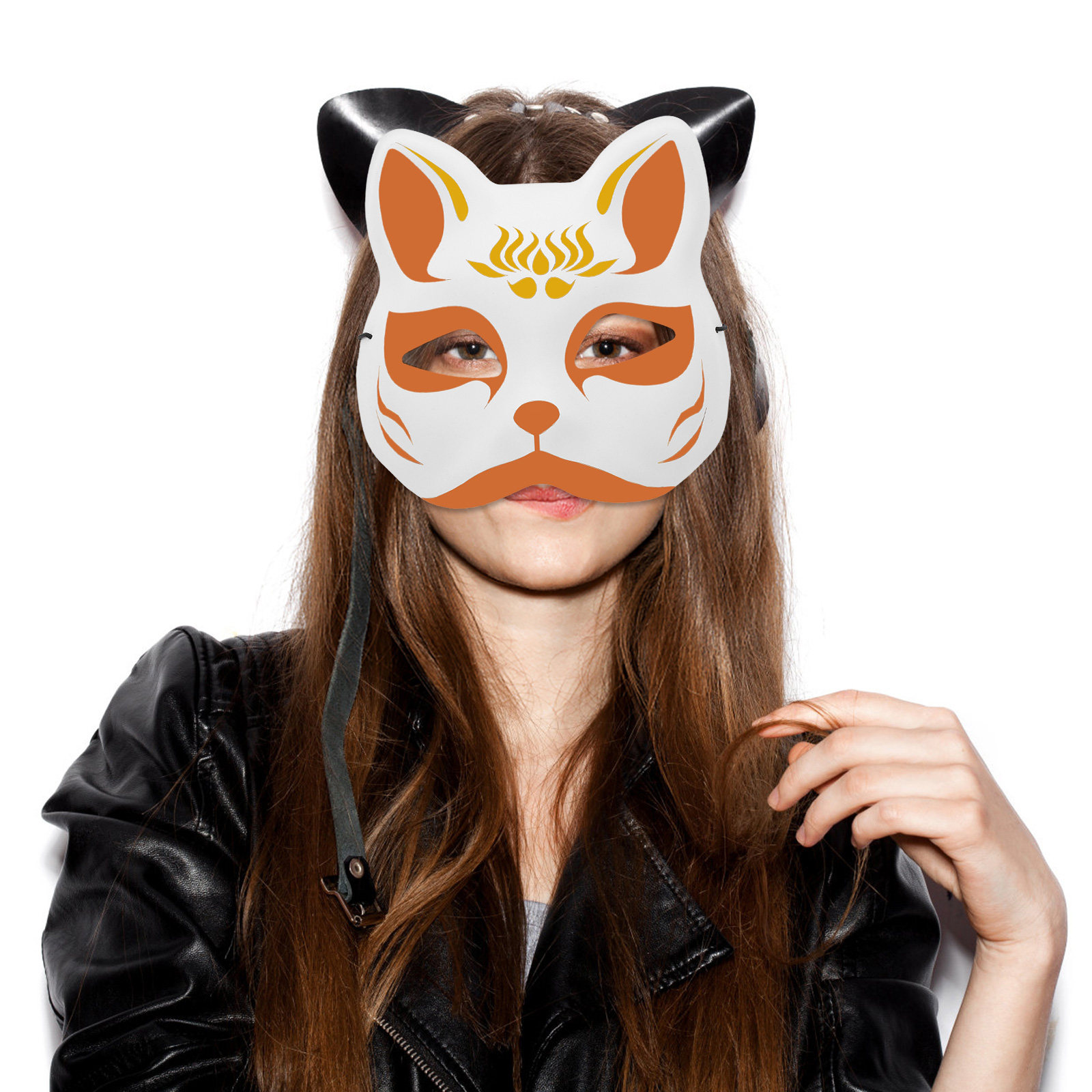 Cosplay Prop Painting - 1Set DIY Blank Fox Cat Mask