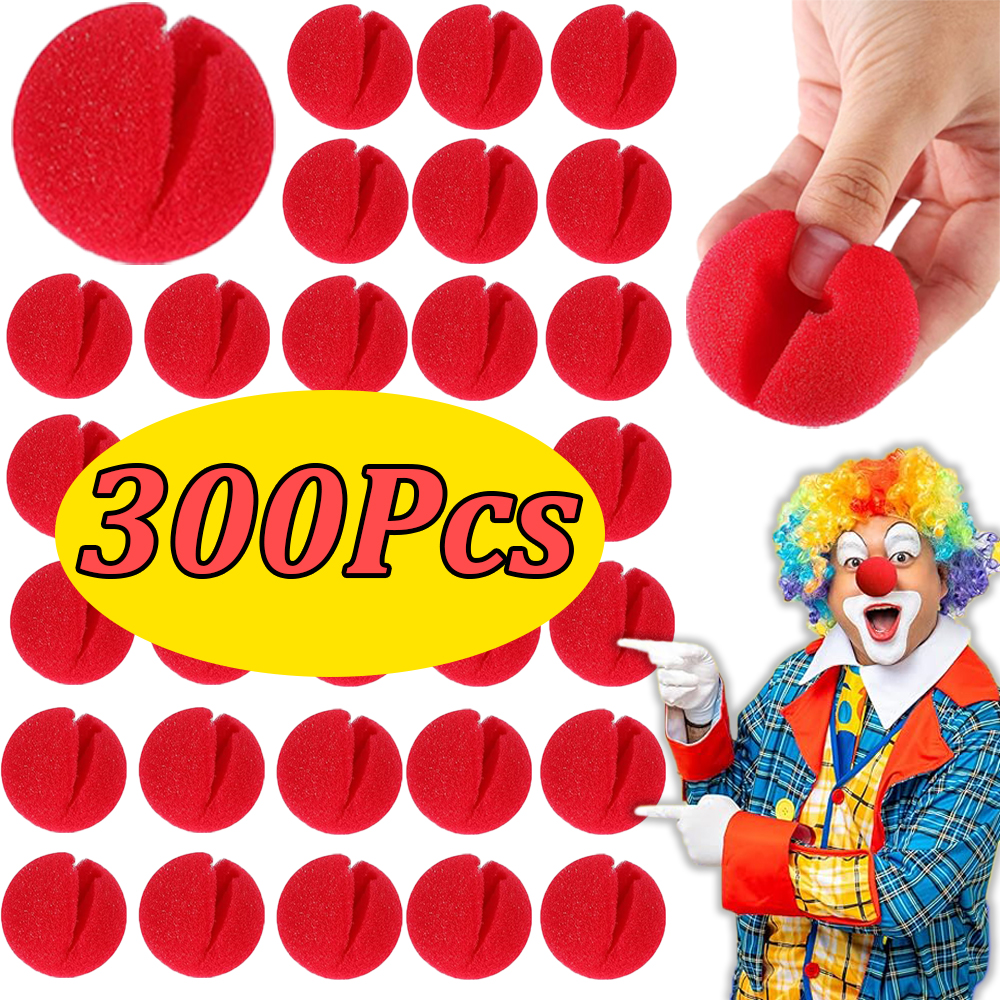 300Pcs -1 Red Funny Clown Nose - đánh giá và giá Cosplay Prop Foam