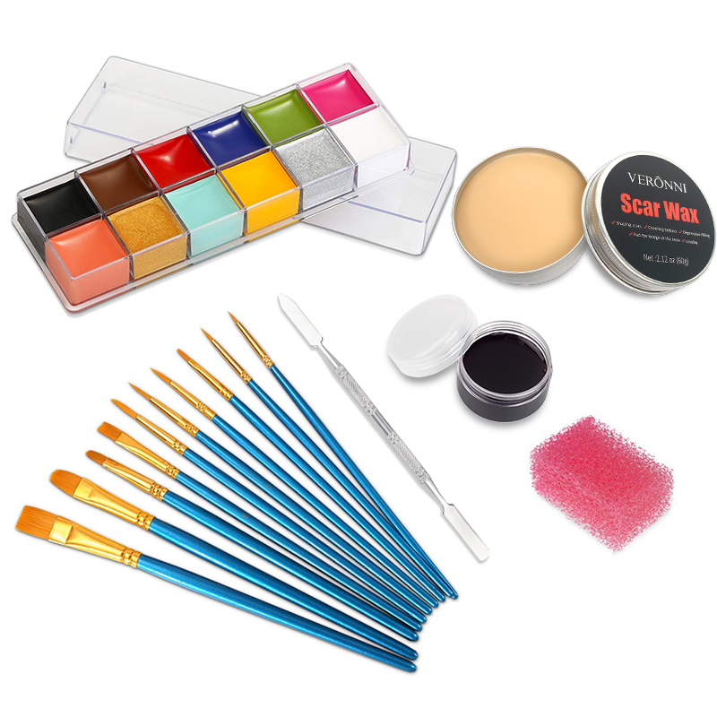 SFX Makeup Kit 20 Colors Face  - đánh giá và giá Body Paint Sfx
