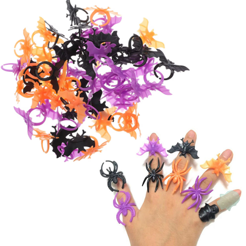 30/60pcs Bat Spider Rings Gift - đánh giá và giá Cosplay Prop Filler