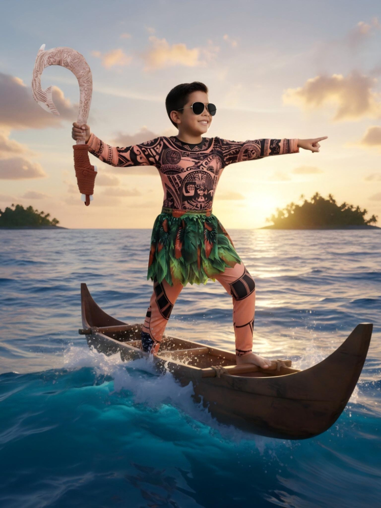 Summer Moana Maui Kids Boys Co - đánh giá và giá Cosplay Prop Patterns