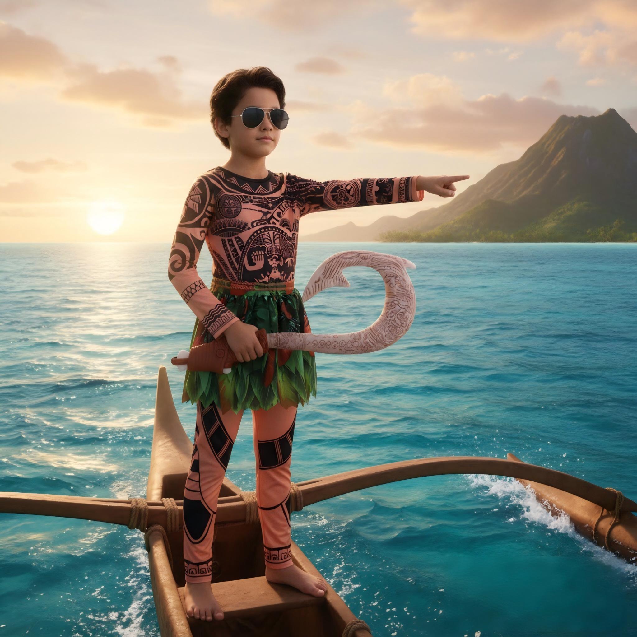 Summer Moana Maui Kids Boys Co - đánh giá và giá Cosplay Prop Patterns
