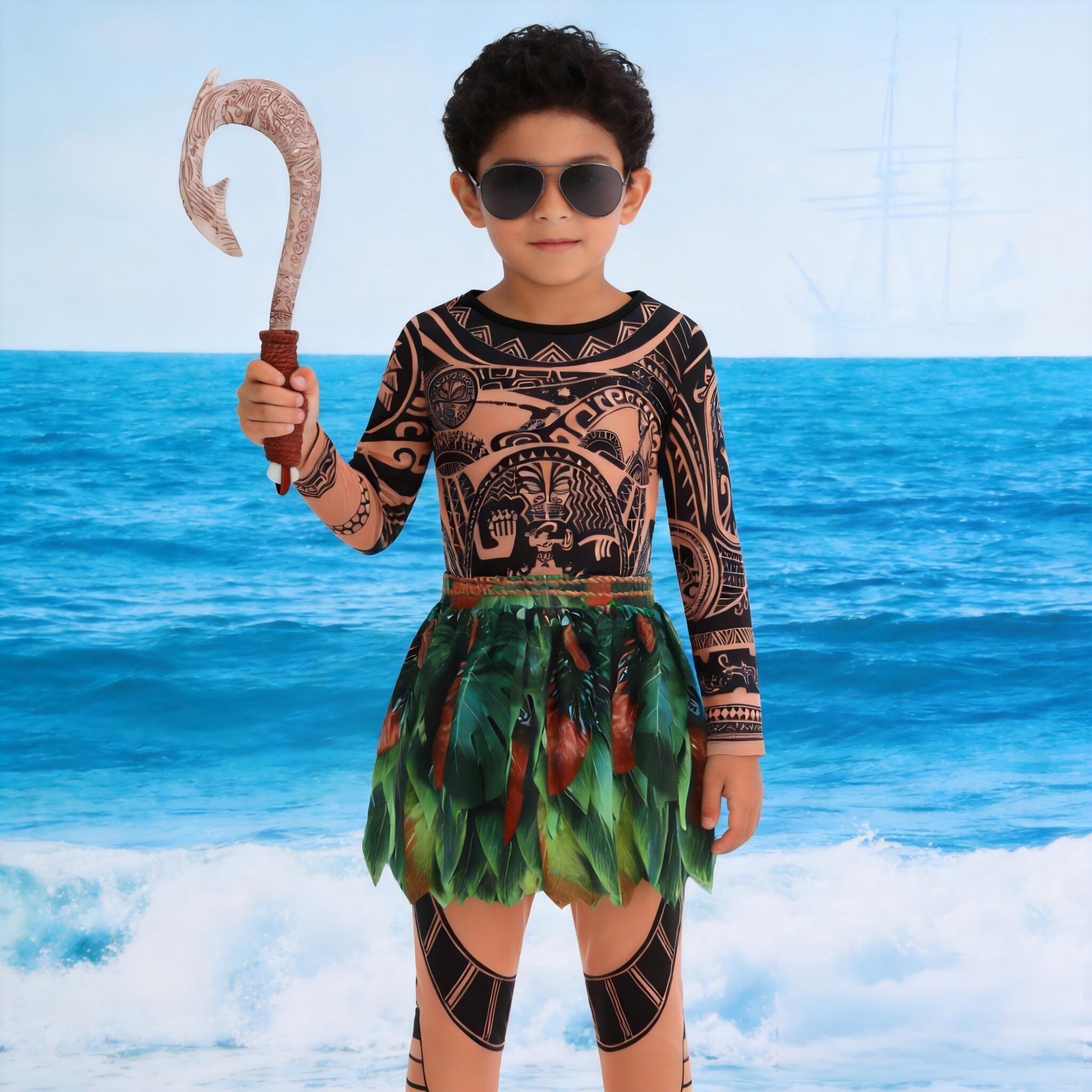 Summer Moana Maui Kids Boys Co - đánh giá và giá Cosplay Prop Patterns