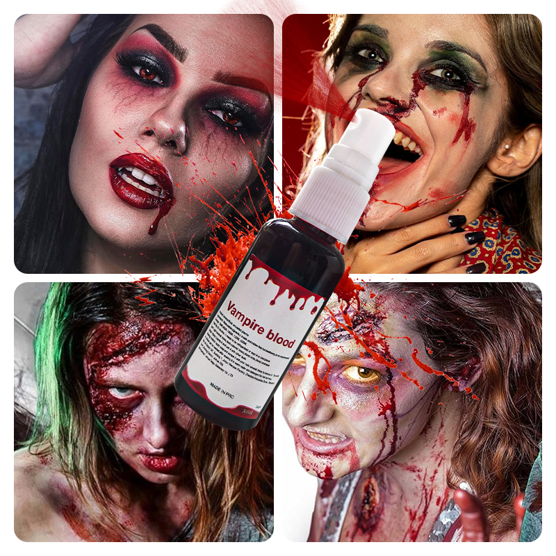 Halloween Fake Blood Makeup Ki - đánh giá và giá Body Paint Sfx