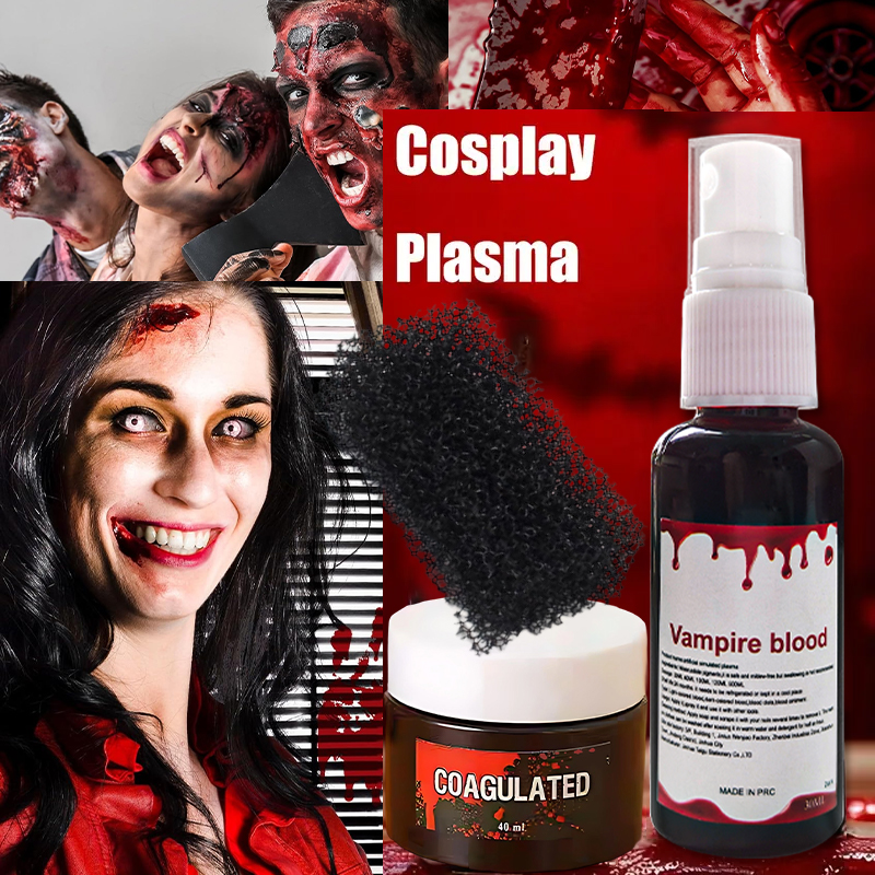 Halloween Fake Blood Makeup Ki - đánh giá và giá Body Paint Sfx