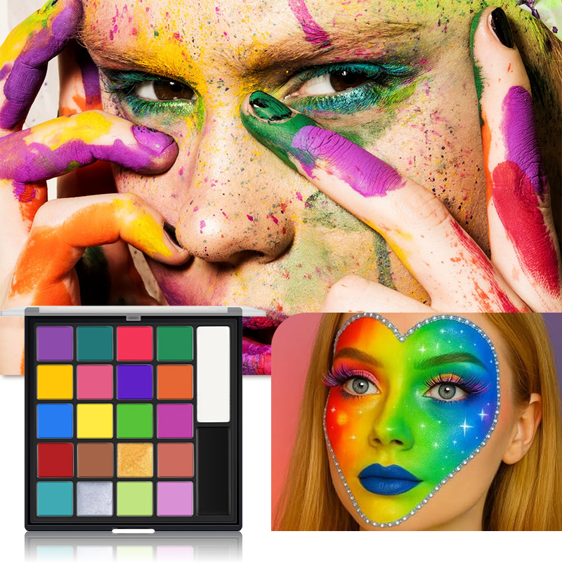 22-Color Face Body Paint Set O - đánh giá và giá Body Paint Sfx
