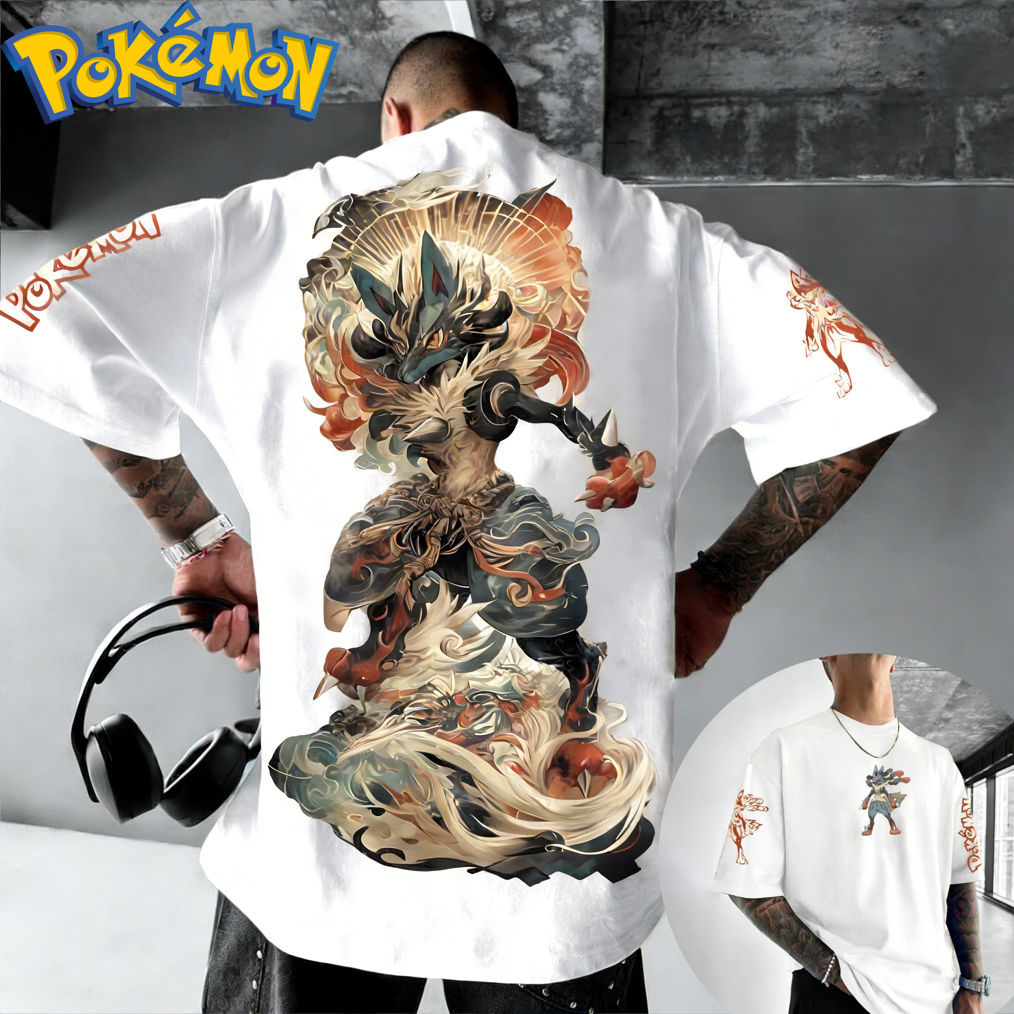 New Pokemon Cotton T Shirt wit - đánh giá và giá Cosplay Flame Prop