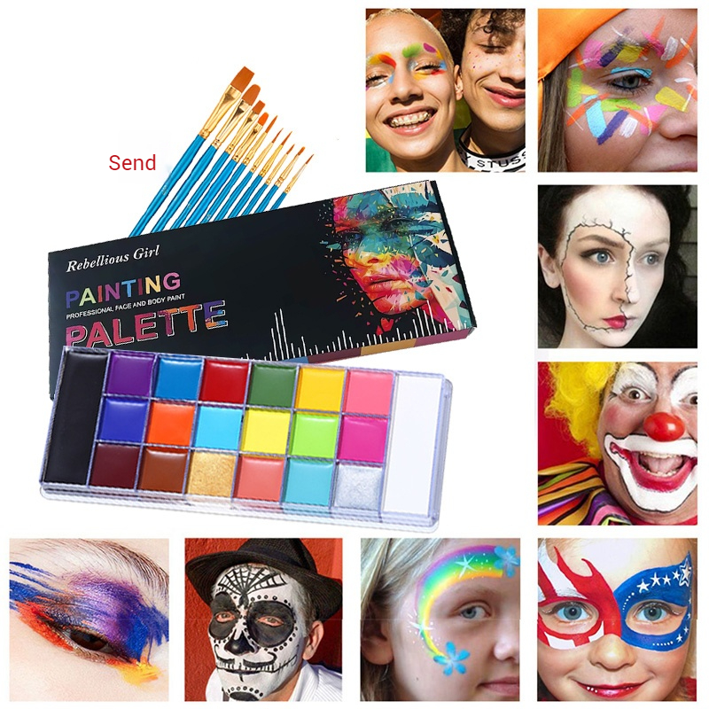 20 Color Face & Body Paint Pal - đánh giá và giá Body Paint Sfx