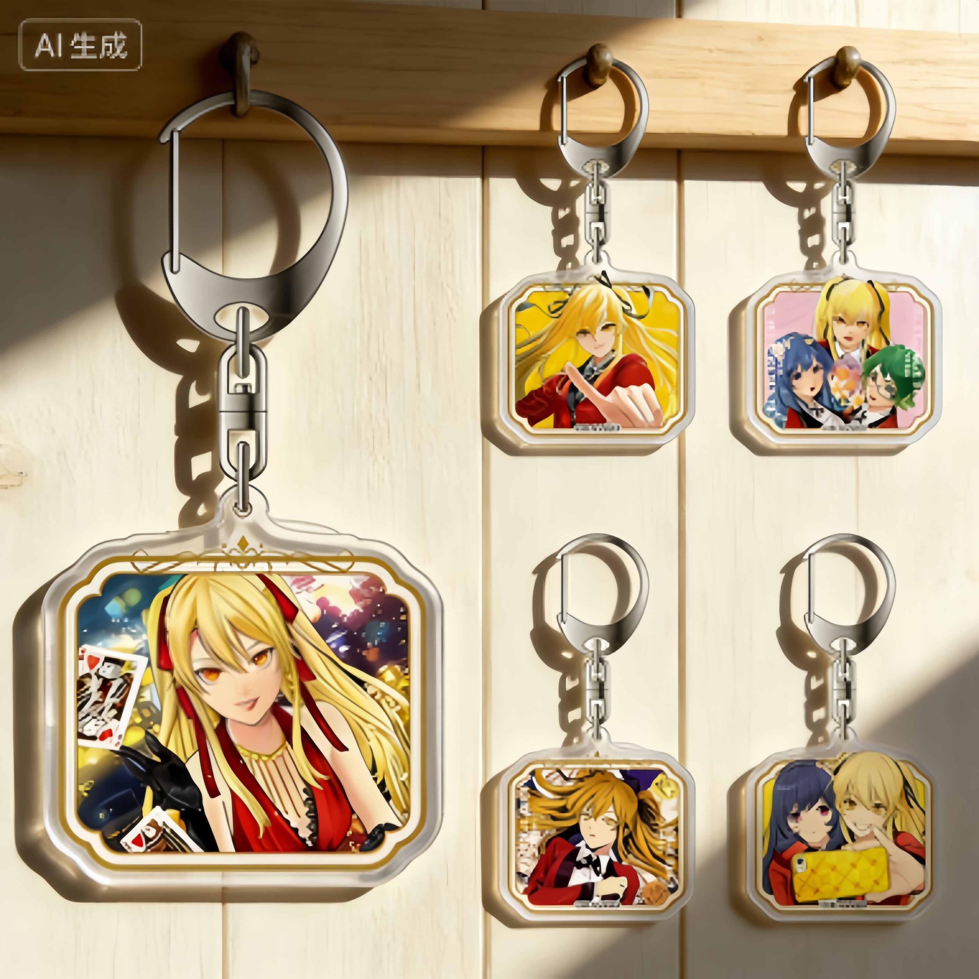 Kakegurui Anime Acrylic Pendan - đánh giá và giá Cosplay Prop Painting