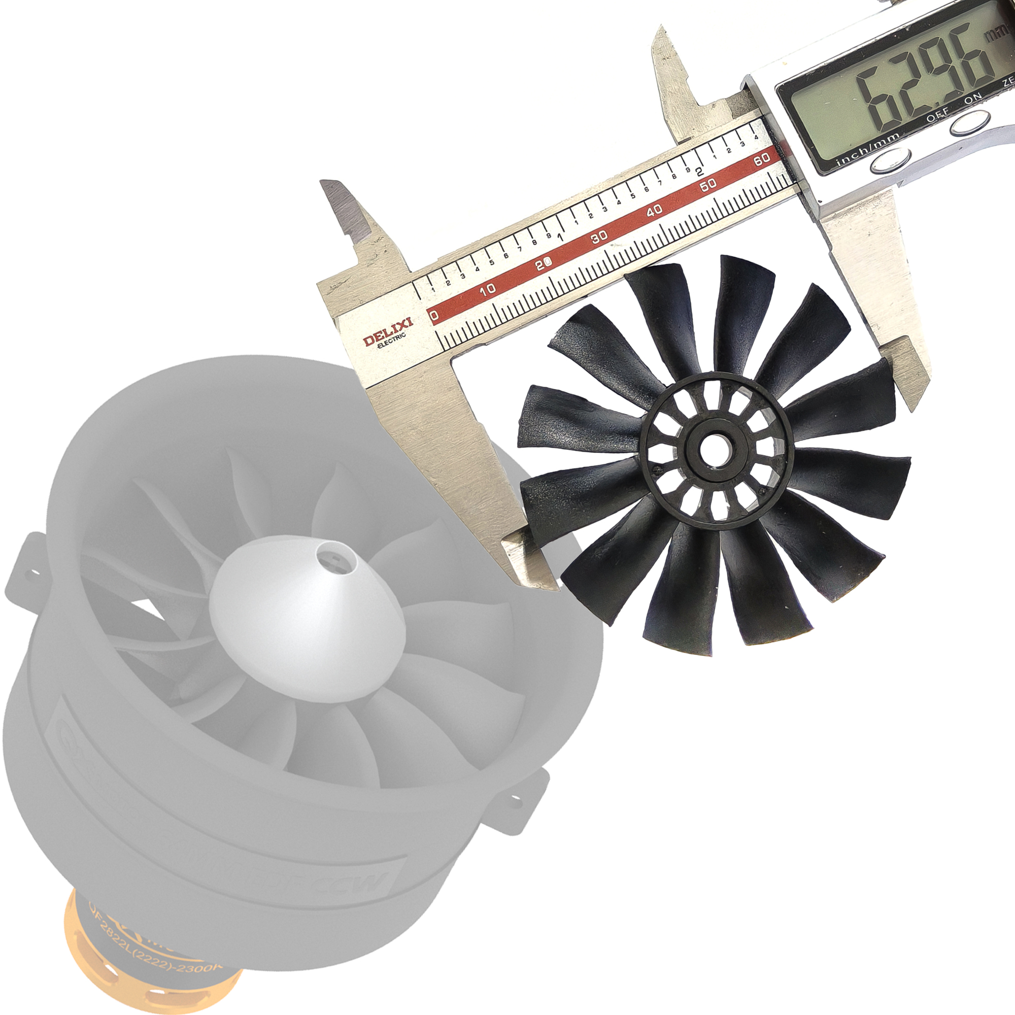 QX-MOTOR 12Blades CW CCW 70mm  - đánh giá và giá Ekko Cosplay Prop