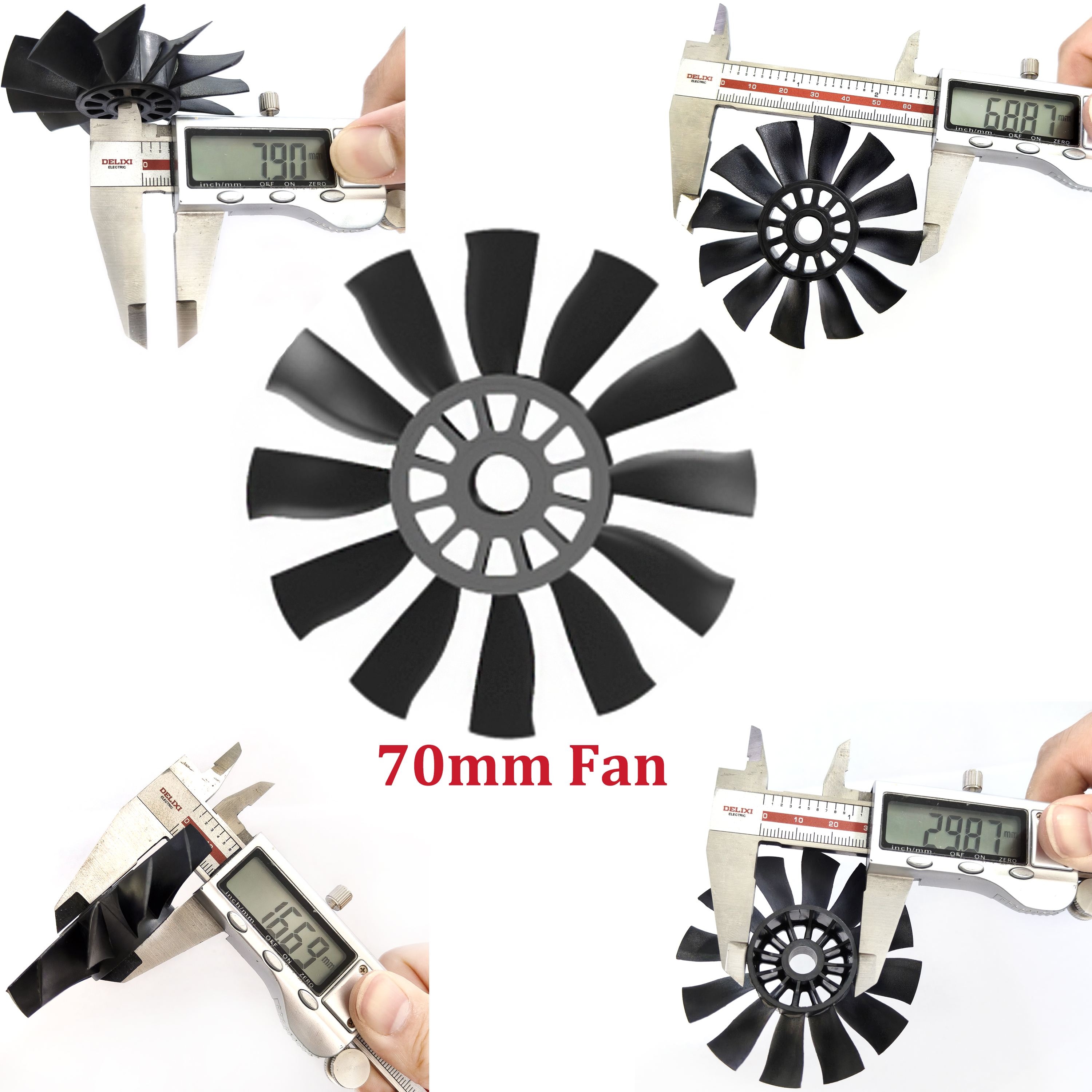 QX-MOTOR 12Blades CW CCW 70mm  - đánh giá và giá Ekko Cosplay Prop