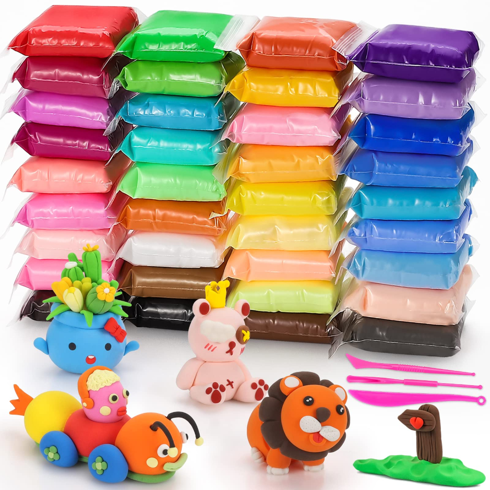 Air Dry Modeling Clay Kit Soft - đánh giá và giá Foam Clay Sculpt