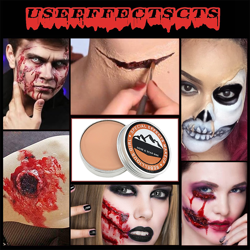 SFX Makeup Kit Scars Wax Hallo - đánh giá và giá Body Paint Sfx
