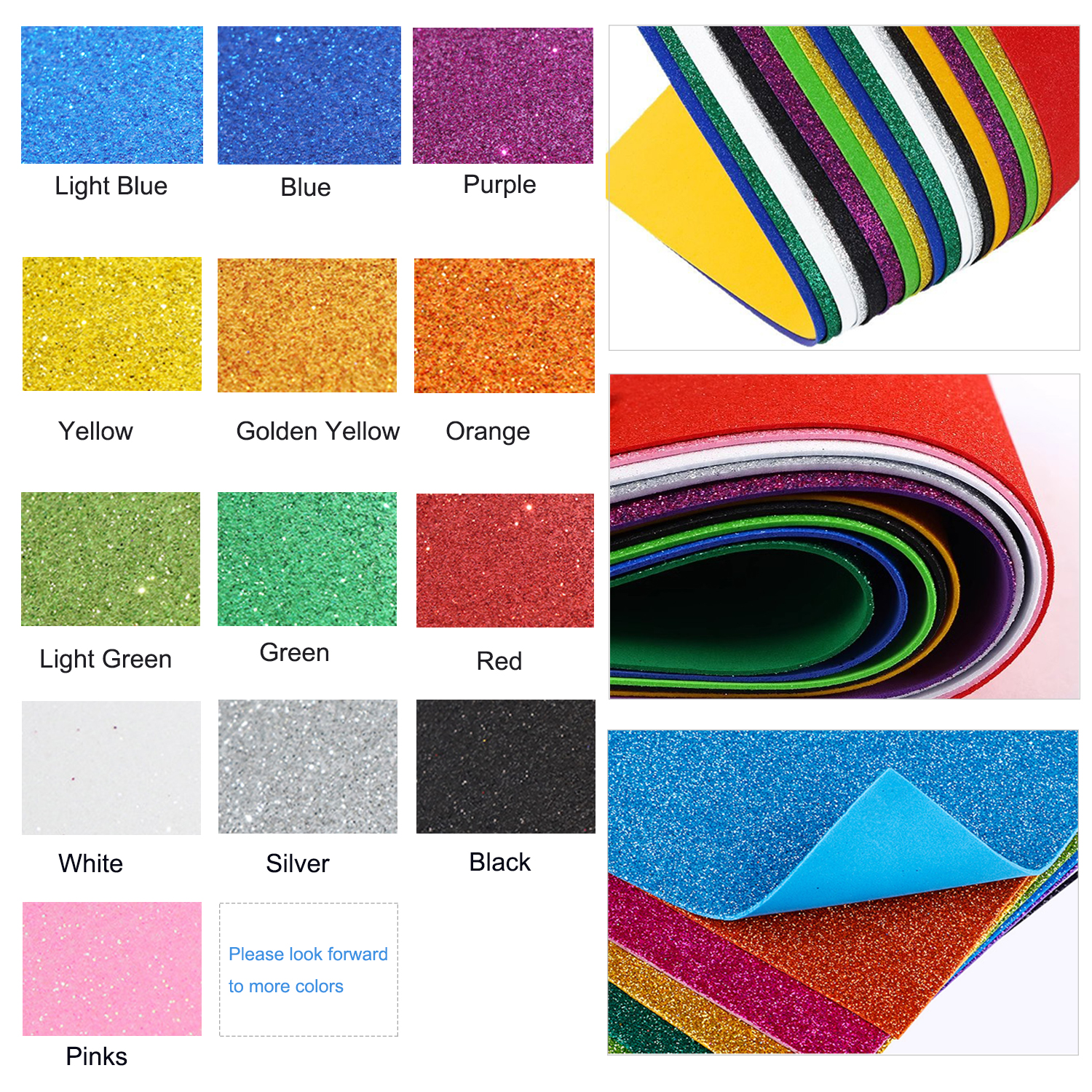 1pcs Sparkling Golds EVA Foam  - đánh giá và giá Eva Foam Sheet