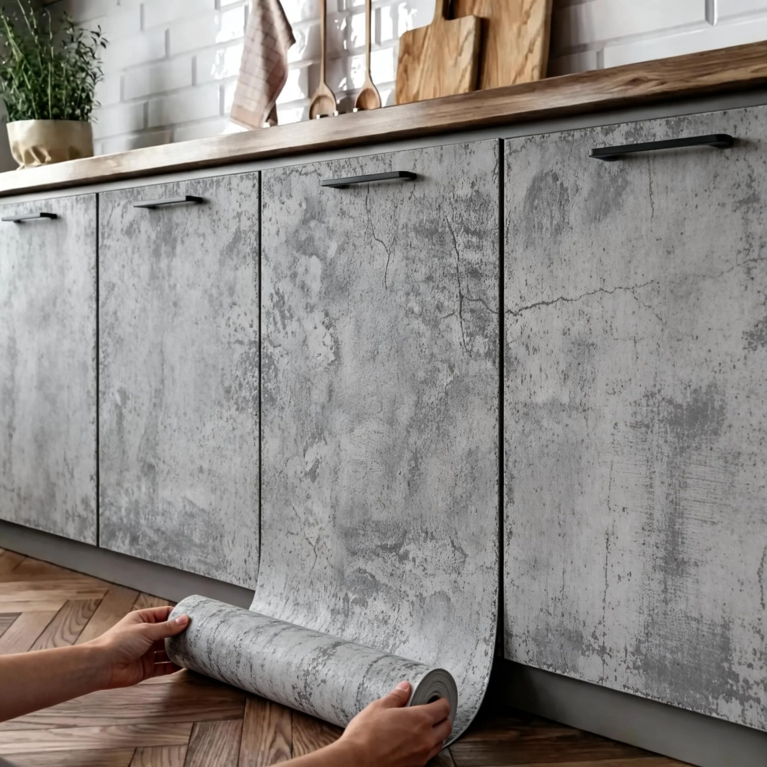 6M Cement Grey Pvc Wallpaper S - đánh giá và giá Contact Cement Glue