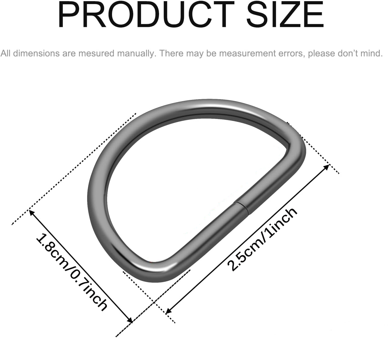 30/60/100Pcs D-Shaped Ring Met - đánh giá và giá D Ring Strap