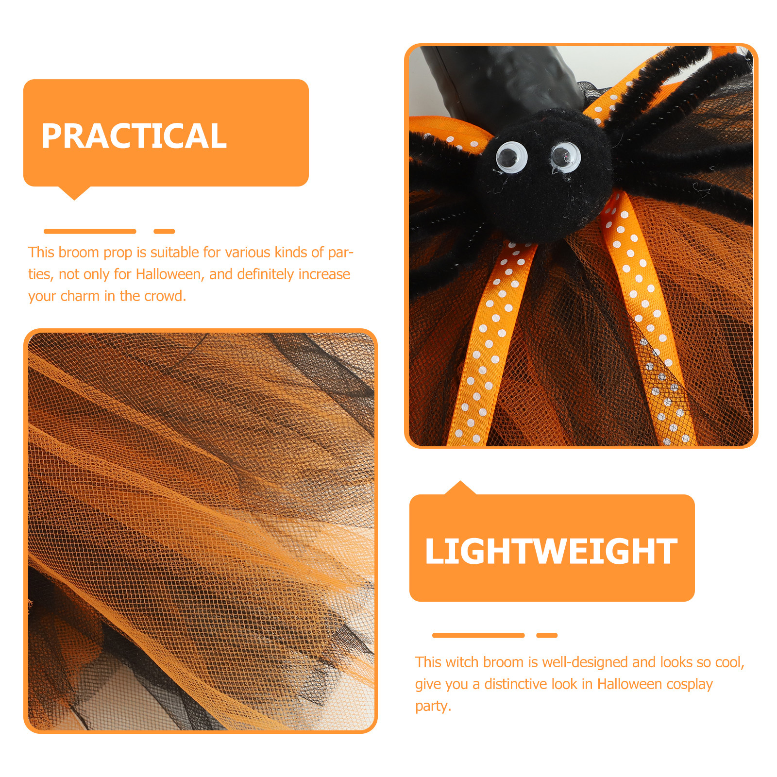 Halloween Witch Broom Lightwei - đánh giá và giá Cosplay Prop Designer