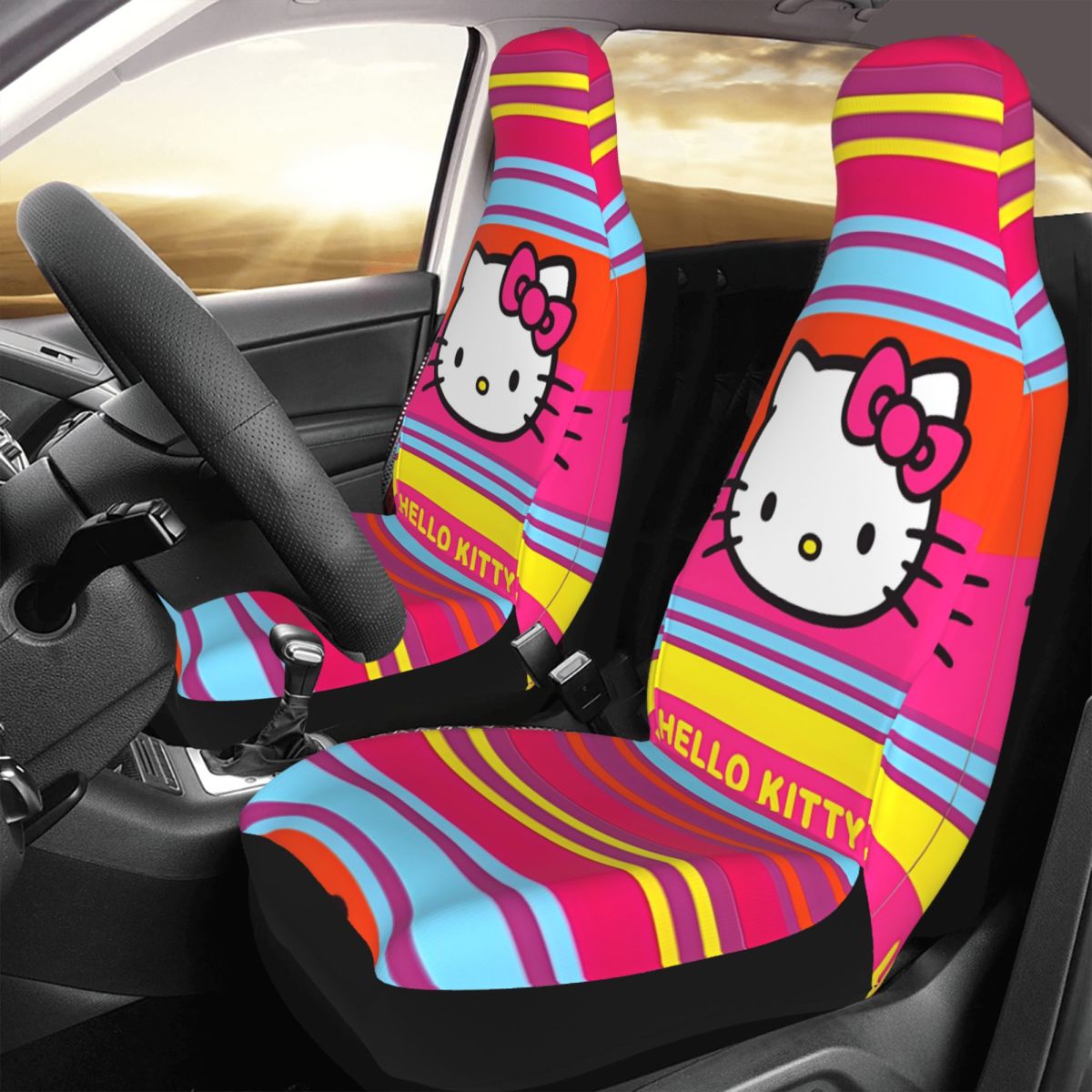 Hello Kitty Stripe Pattern Uni - đánh giá và giá Cosplay Prop Patterns