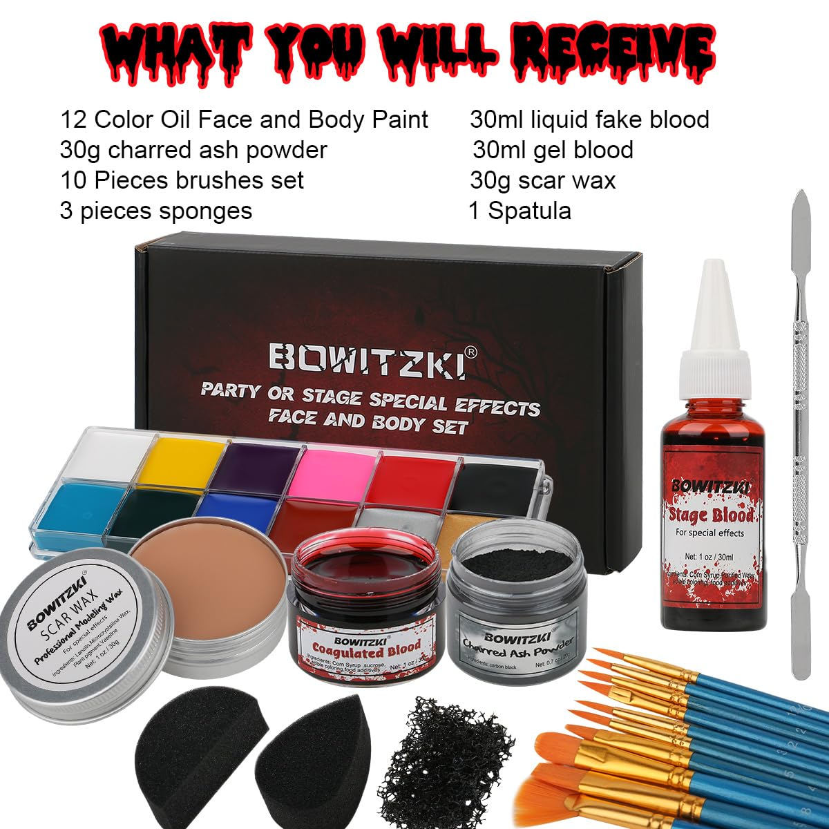 Bowitzki SFX Face Body Paint , - đánh giá và giá Body Paint Sfx